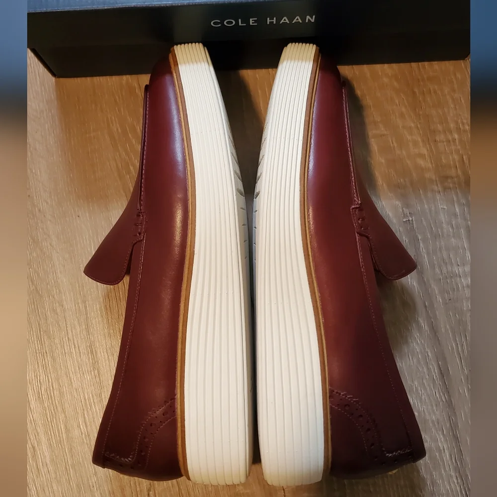 NIB Cole Haan Original Grand Platform Venetian Loafer in Bloodstone - Size 11 - Picture 6 of 7